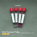 Tubo de etiquetado de transporte viral Los hisopos dobles admiten la FDA
